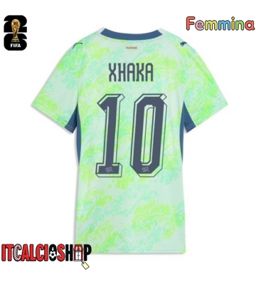 Svizzera Granit Xhaka #10 Seconda Maglia Femmina Mondiali 2026 Manica Corta
